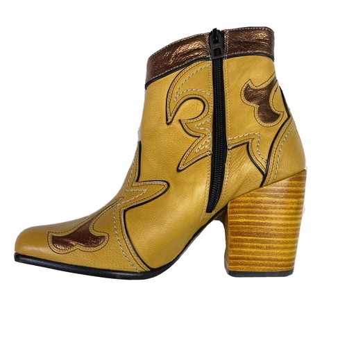 Coach Western Bootie With Burnish  New $526   US 6.5 B - Picture 5 of 12