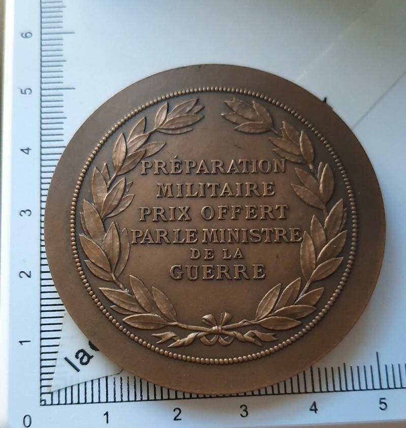 MEDAILLE BRONZE PREPARATION Militaire Daniel Dupuis  Ministere De La Guerre EUR 29,90