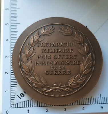 Médaille Militaire Bronze Ministère Guerre Préparation Militaire XXe Commémorative