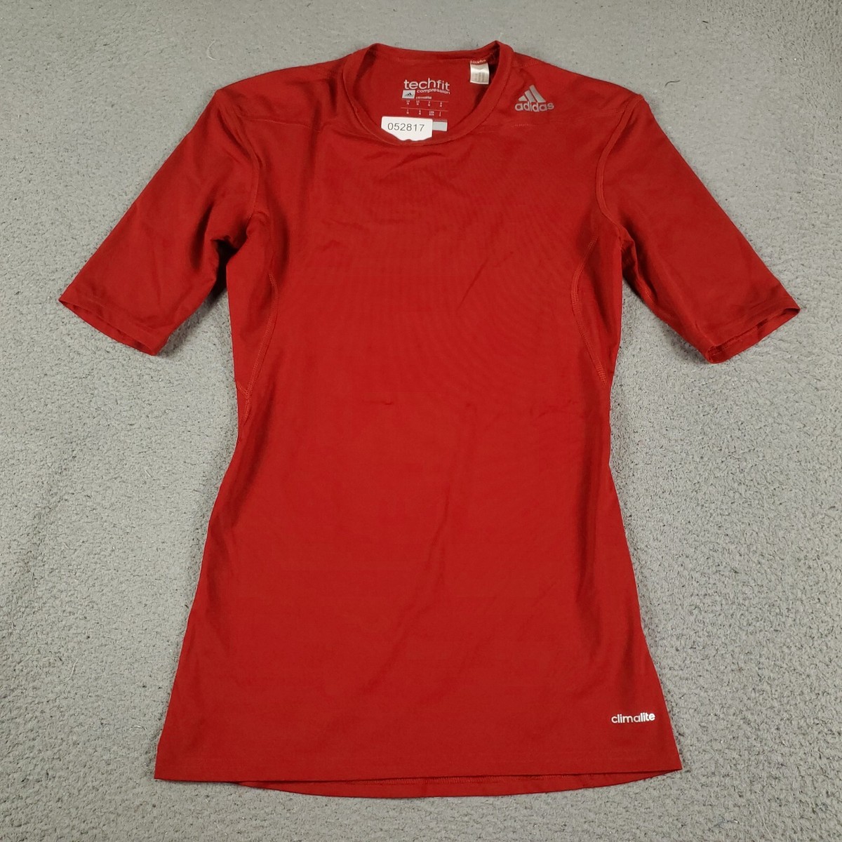 Adidas T Shirt Mens Size Medium Red Compression Active Gym