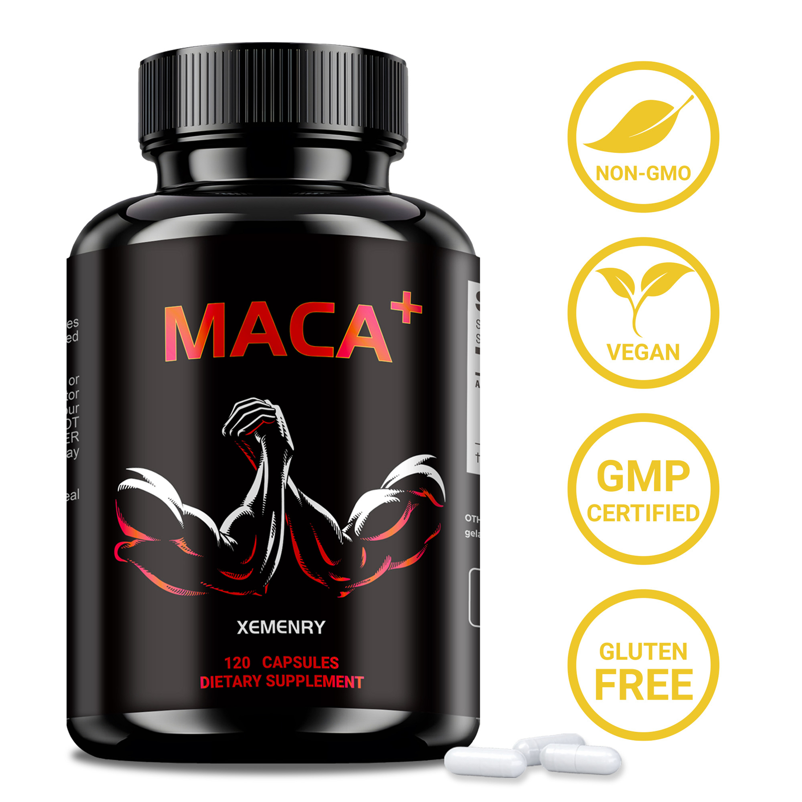 Maca - Male Energy Enhancement & Endurance, Men's Health, Testosterone Booster