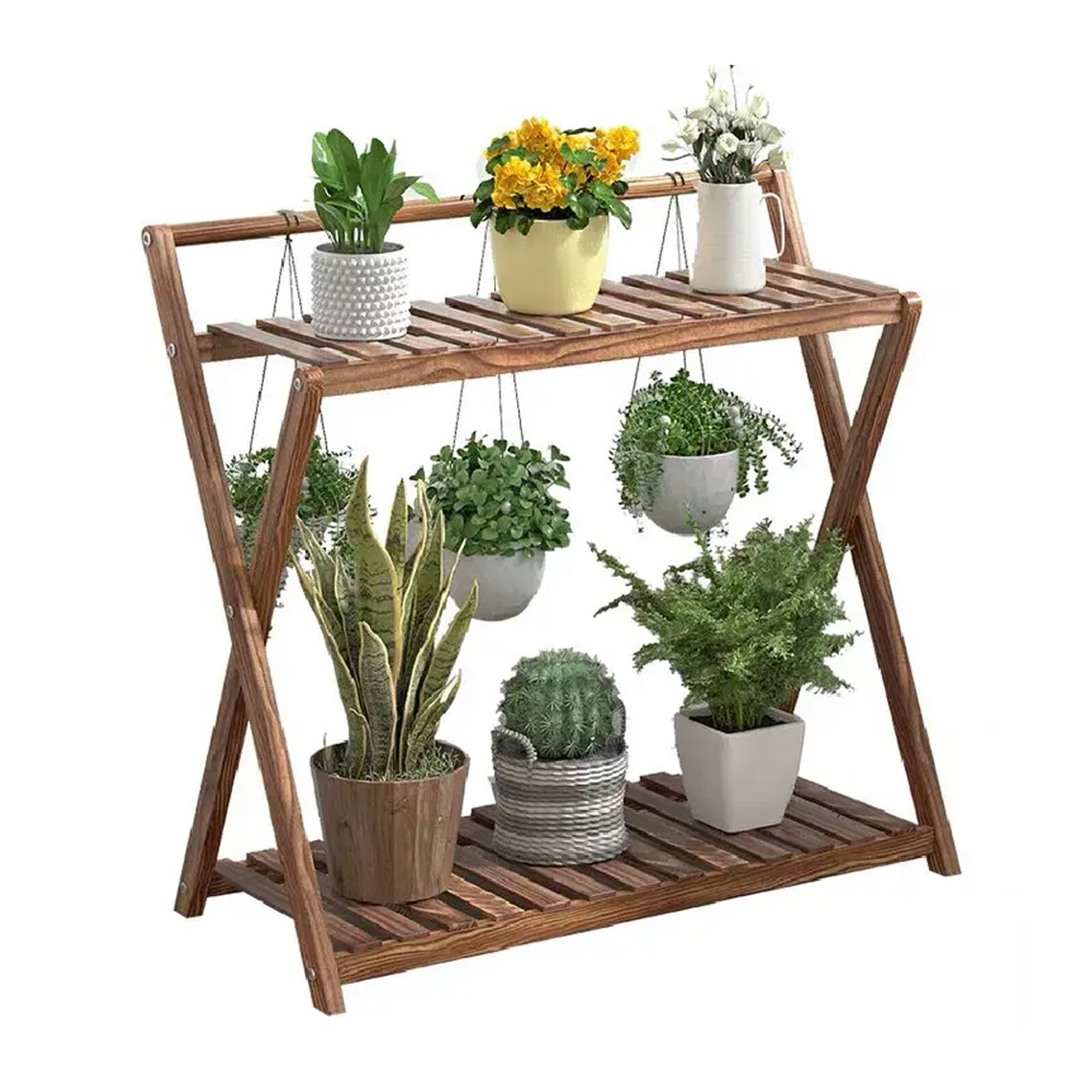 Libreria A Scala In Bambù, Organizer Per Rack Da Bagno - Foto 3