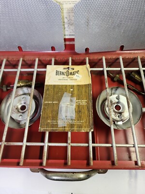 Clayton & Lambert Red Propane Camp Stove Rare Coleman Style
