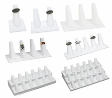 White Finger Ring Display Showcase Displays White Jewelry Display Ring Holder 