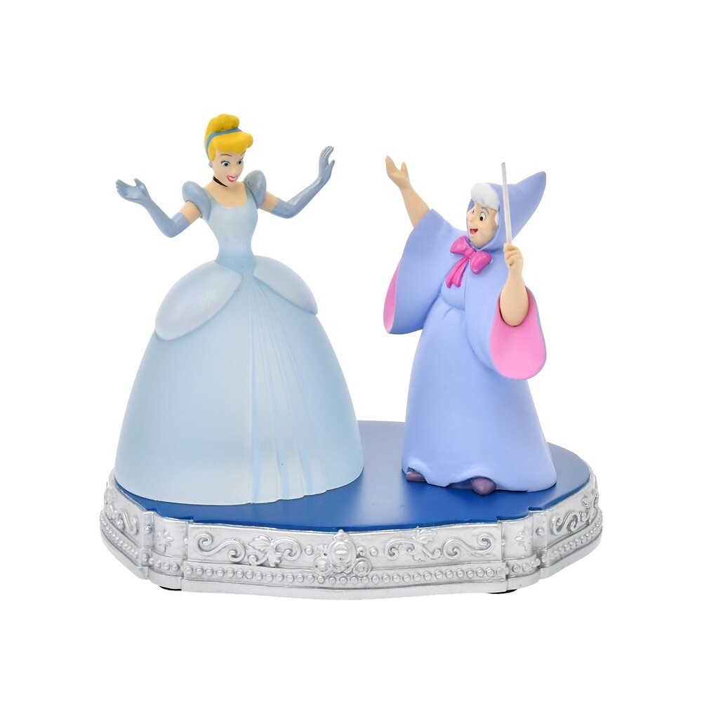 Disney Store Japan Cinderella & Fairy LED Light Figure Story