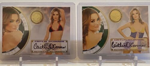 CAITLIN O’CONNOR BENCHWARMER BENCH WARMER AUTOGRAPH 2 CARD LOT - Picture 1 of 2