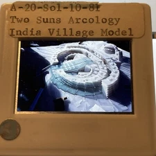 Paolo Soleri: Two Suns Arcology. Arizona  Arcosanti Architecture 35mm Slide 81