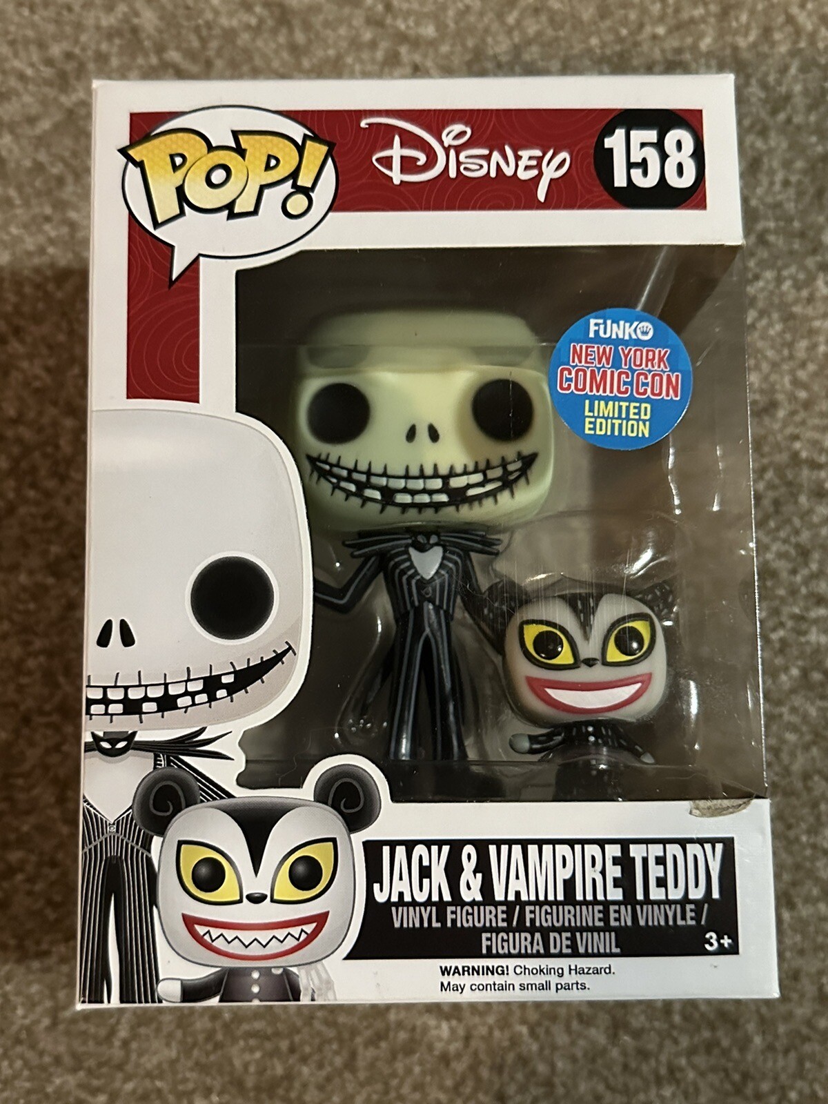 Funko Pop! Vinyl: Disney - Jack Skellington (W/ Vampire Teddy) - Hot Topic (Ht)