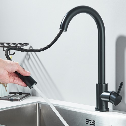 Küchenarmatur Wasserhahn Küche Ausziehbar Brause Mischbatterie Spültischarmatur - Bild 3 von 14