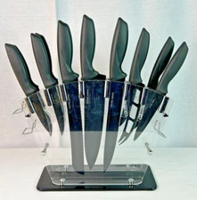 HOME HERO 12 Piece Kitchen Knife Set and Sharpener - INCOMPLETE SET