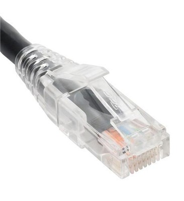 ICC CAT6 Clear Boot Patch Cord - 7 ft Category 6 Network Cable for Network