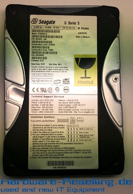 Seagate 30GB 5,4k IDE ST330621A 9R4004-305 3,5'' HDD