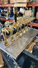6 Celli Double Tap Keg System In Gold W Drain 12 Total Taps Krombacher