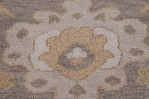Authentic Hand-Knotted Oushak Indian Large Rug 9x12 ft Carpet - Picture 11 of 19