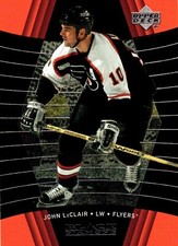 John Leclair Upper Deck Black Diamond #64 Philadelphia Flyers NHL Hockey Card
