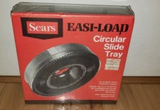 NEW Sears Easi-Load Circular Slide Projector Tray for 100 2x2 slides Rotary