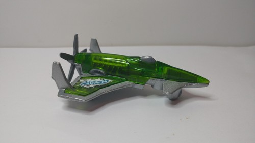 Hot Wheels 2010 Poison Arrow Propeller Plane Metalflake Silver HW Racing Rigs
