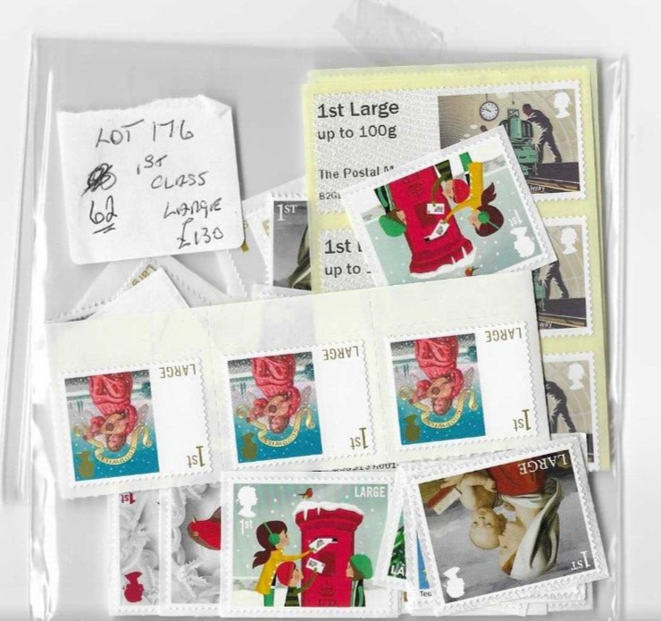 GB UK62 x 1st class large letter stamp for postage mnh eBay