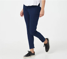 Denim  Co. - Comfy Knit Denim Pull-On Jeggings Pants - Dark Rinse