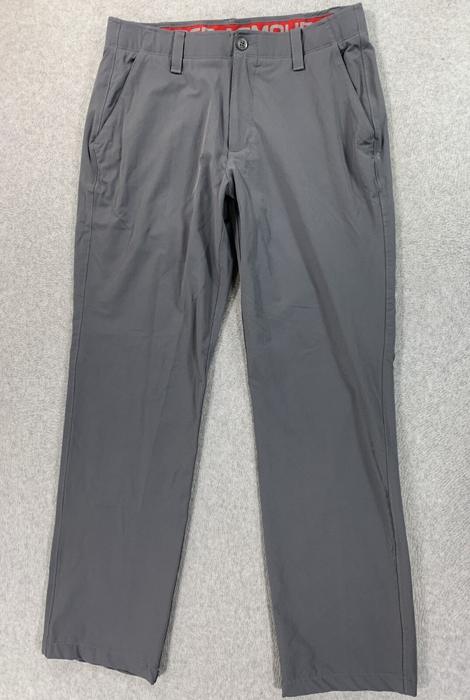 Under Armour Men's TECH Performance Stretch Chino Pants 34x32 Gray