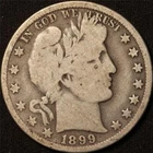 1899 O BARBER HALF!