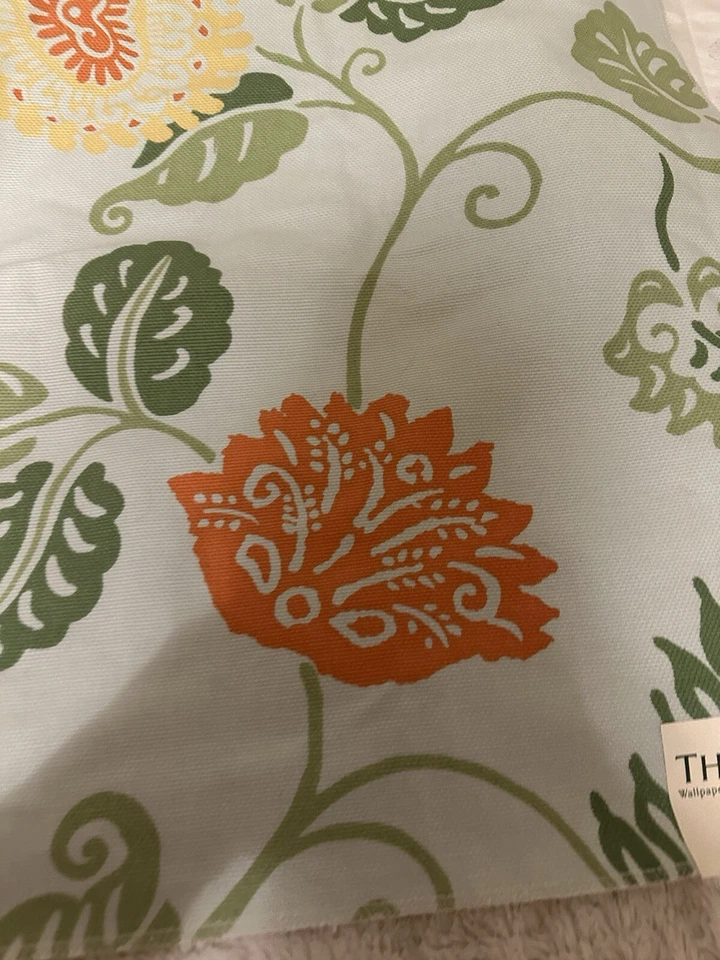 Thibaut Fabric Sample Waterlily Collection Mimosa 24” X 24” - Image 4 of 4