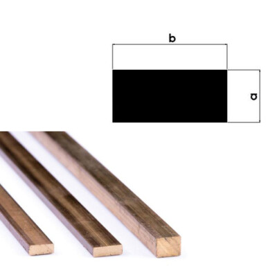 Messing Flachstange MS58 1,5×1 15×4 mm | 500 mm | Modellbau, Technik