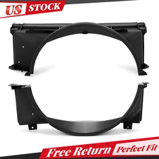 Upper & Lower Radiator Cooling Fan Set Shroud Direct Fit for Chevy GMC 5.0L 5.7L