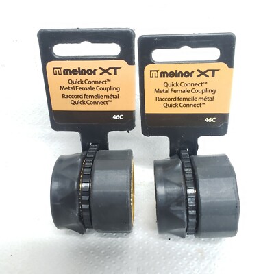 Quick connect metal female Coupler Melnor XT garden hose pipe 46c 2 Pcs. 