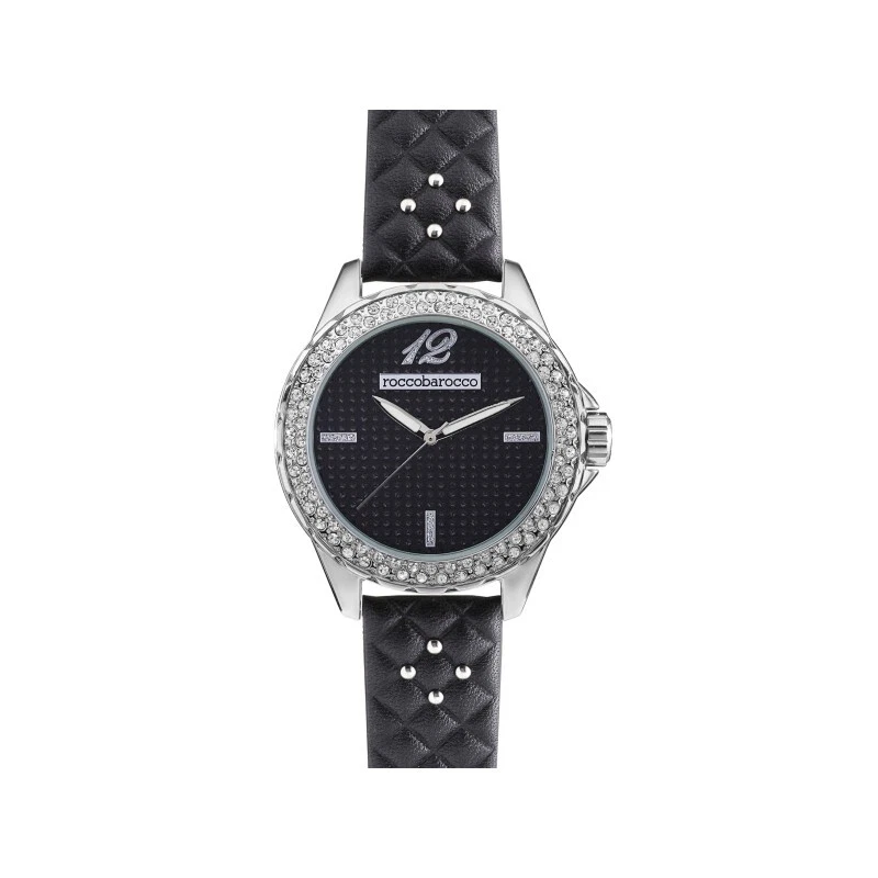 Женские часы ROCCOBAROCCO STARDUST кожи черный Swarovski RB логотип женщин новый - Изображение 2 из 4