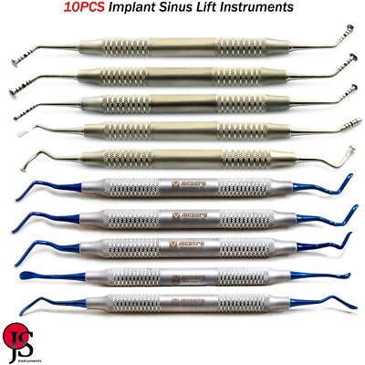 Advance Implant Tunneling Sinus Lift Instruments Mushroom Elevator Dental 10PCS