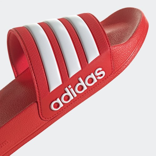 Adidas Unisex Adilette Shower Slides Sandals Slippers RED Mens 8 Womens 9 NWT - Picture 2 of 5