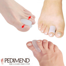 PEDIMEND Silicone Gel Toe Seperator - Gel Toe Tube Corns Cap Protector Bunion UK