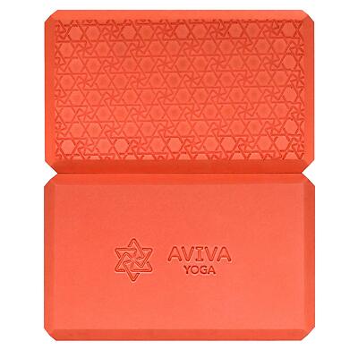 AVIVA YOGA 9x6x4 Yoga Block Set - 2 High Density EVA Foam Blocks