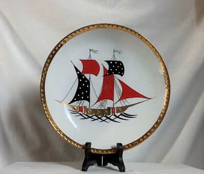 Ceramic large bowl, 10''. Made in Italy. EPP & Co. New York, Paul's Gift 1920s.
