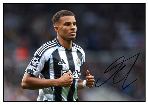12004. Malick Thiaw Signed Pictures (A4 Prints) Newcastle AC Milan Schalke
