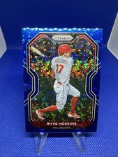 2021 Panini Prizm Tier II Blue Donut Circle Prizm /199 Rhys Hoskins #167