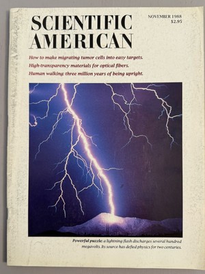 Scientific American November 1988 Optical Fibers Tumors Superfluid Turbulence