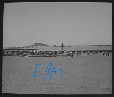 Foto Kimberley Mine Compound Südafrika um 1910 Magic Lantern Dia NO36