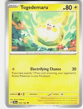 Pokemon TCG Togedemaru Stellar Crown 054/142 Uncommon NM