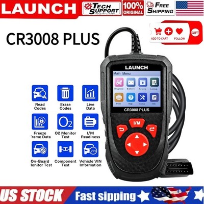 2026 LAUNCH CR3008PLUS OBD2 Scanner Car Diagnostic Scan Tool Battery Load Tester