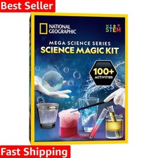 STEM Science Magic Kit - 100 Unique Experiments  Tricks for Kids Age 8 and Up