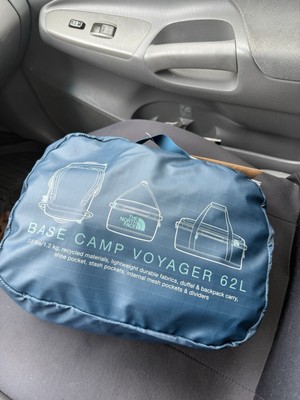The North Face Base Camp Voyager Duffel Bag - 62L Summit Blue Summit Gold
