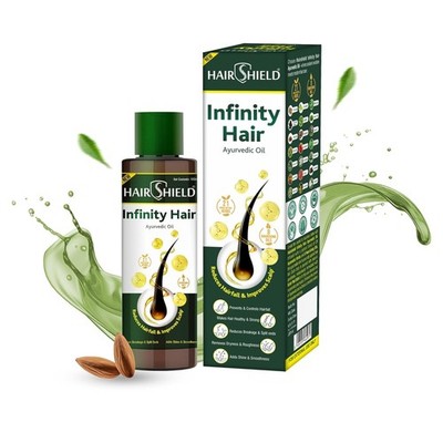 Hairshield Infinity Hair Ayurvedic Oil with 21 Herbs including Bhringraj,