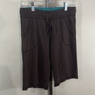 SO Juniors Medium Low Rise Bermuda Shorts Brown Cotton Y2K Comfy Soft — photo 4