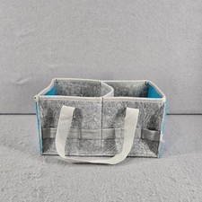 Tonies Carrying Case, Storage for box  figurines, felt, double handle, blue