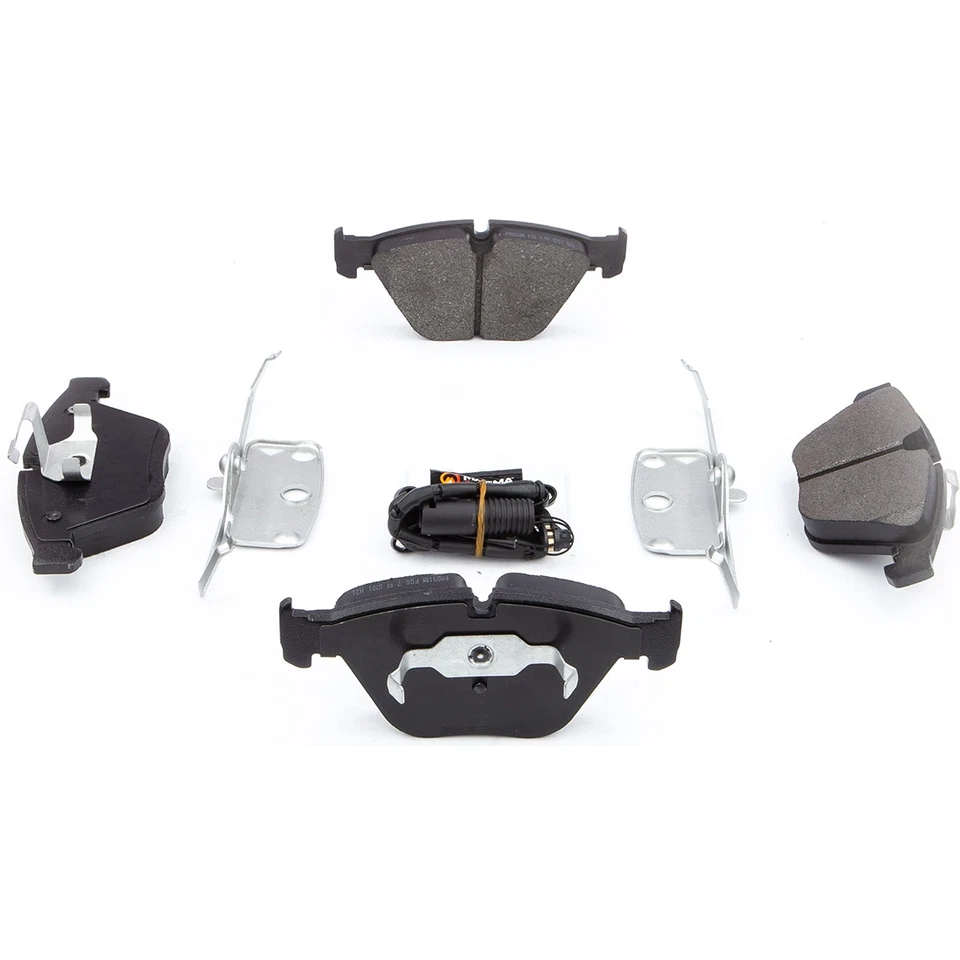 Front Disc Brake Pad Set Disc Brake Rotor fits 2003-2008 BMW 760Li - Image 2 of 4