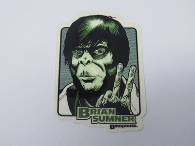 Original Vintage Early 2000's Birdhouse Brian Sumner Signed Skateboard Sticker