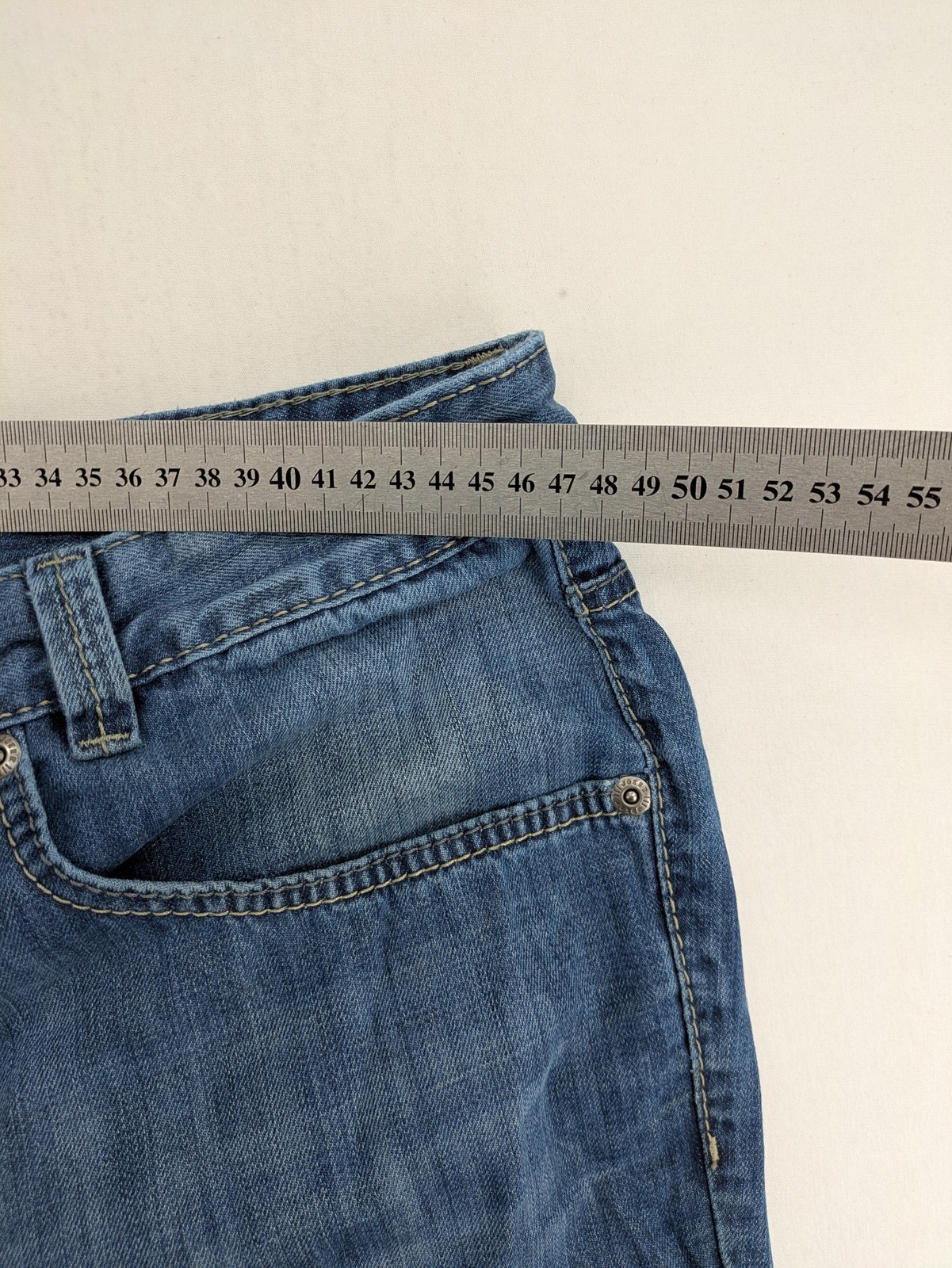Joker Herrenjeans Double Saddle Stitched W40 L30 Blau Denim Regular Fit image 7