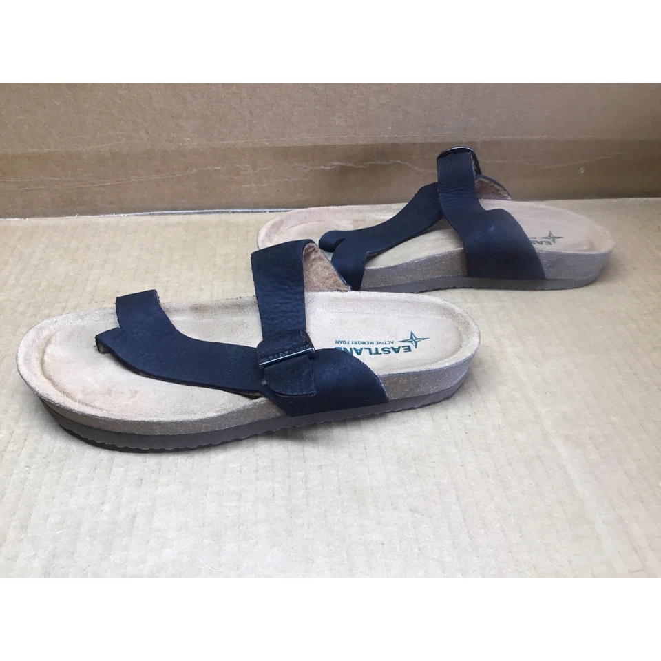 Sandalia Tanga Eastland Shauna Negra Correa Ajustable 7 7M Foto 4 de 4